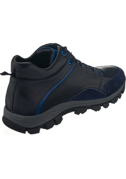 Costo Shoes 45,46,47,48,49,50 Numaralarda GG1406 Lacivert Trekking Taban Yeni Sezon Üst Kalite Büyük Numara Erkek Deri Bot