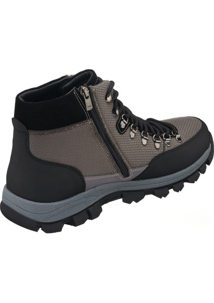 Costo Shoes 45,46,47,48,49,50 Numaralarda AG1071 Gri  Kapsüllü  Trekking Taban Yeni Sezon Üst Kalite Büyük Numara Erkek Deri Bot