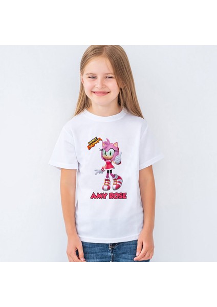 Sonic Boom Amy Rose Çocuk Tişört T-Shirt Mr-08
