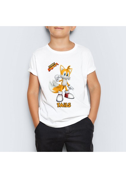 Sonic Boom Tails Çocuk Tişört T-Shirt Mr-09