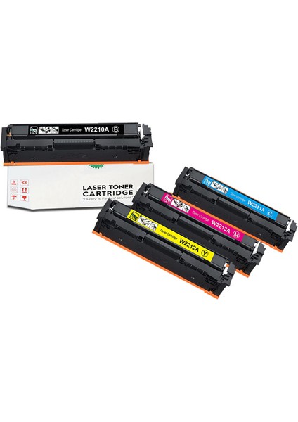 207A Hp Color Laserjet Pro M282NW Uyumlu Muadil Toner Chipsiz 1 Set