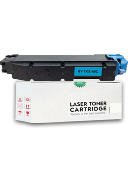 TK-5140 Kyocera Ecosys M6530CDN Uyumlu Muadil Toner Mavi