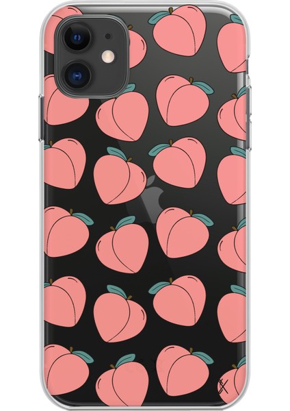 Apple iPhone 11 Peach Tasarımlı Kılıf