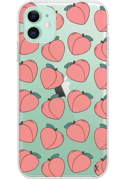 Apple iPhone 11 Peach Tasarımlı Kılıf