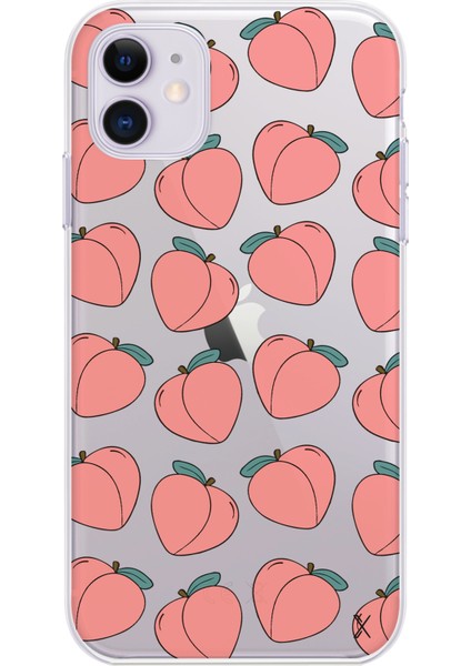 Apple iPhone 11 Peach Tasarımlı Kılıf