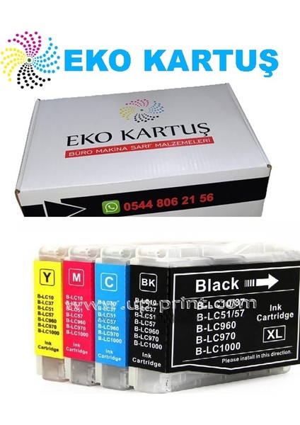 Brother MFC-260C 4 Renk Muadil Kartuş,