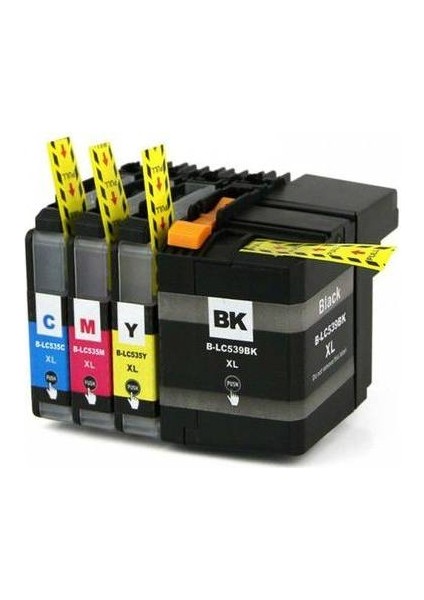 Brother DCP-J100 Muadil 4 Renk Kartuş Seti 535XL-539XL