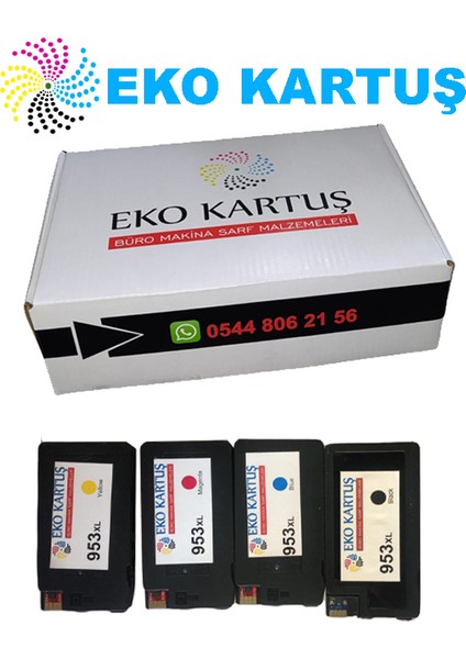 Hp J6X76A 4 Renk 953XL Muadil Kartuş, fiyatları