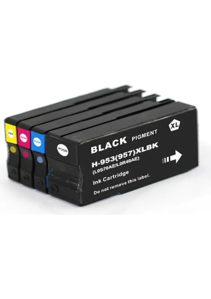 hp 953XL 1 Set 4 Renk Kartuş- Hp 7220, 7230, 7240, 8240, 8710, 8720, 8730, 8740