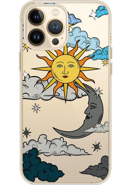 Apple iPhone 13 Pro Max Sun Moon Tasarımlı Kılıf