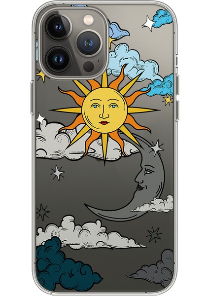Apple iPhone 13 Pro Max Sun Moon Tasarımlı Kılıf