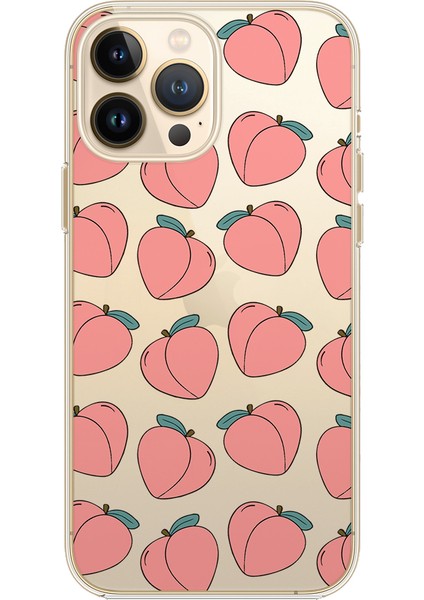 Apple iPhone 13 Pro Max Peach Tasarımlı Kılıf