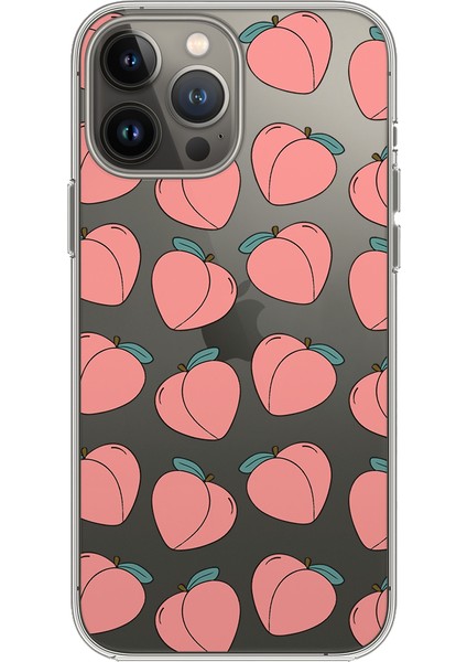 Apple iPhone 13 Pro Max Peach Tasarımlı Kılıf