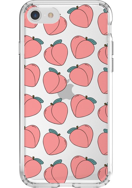 Apple iPhone Se 2022 Peach Tasarımlı Kılıf