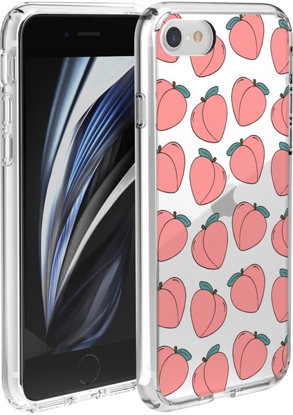 Apple iPhone Se 2022 Peach Tasarımlı Kılıf