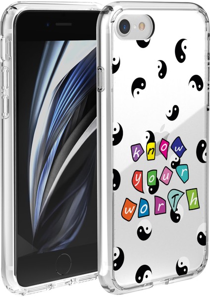 Apple iPhone Se 2022 Ying Yang Tasarımlı Kılıf