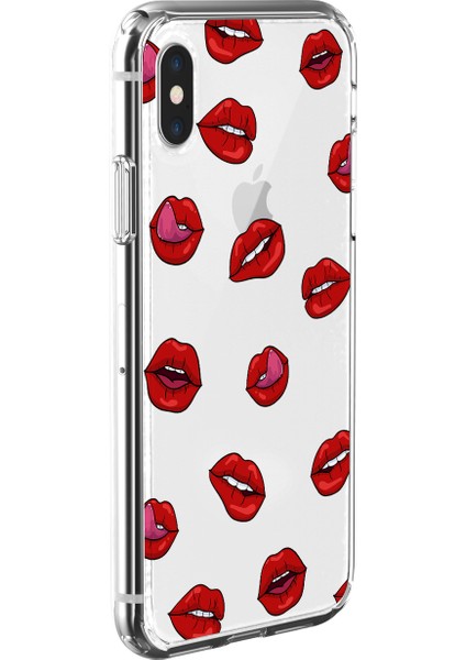 Apple iPhone Xs Sexy Lips Tasarımlı Kılıf