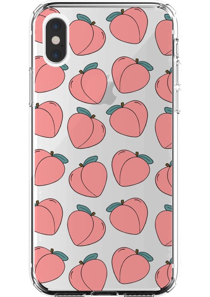 Apple iPhone x Peach Tasarımlı Kılıf