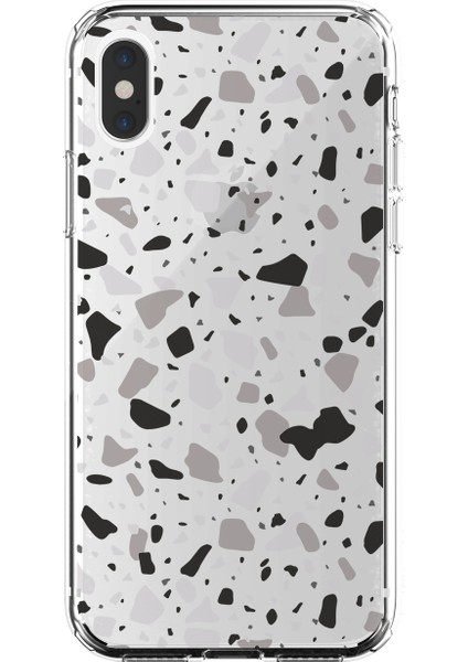Apple iPhone x Max Terrazzo 3 Tasarımlı Kılıf