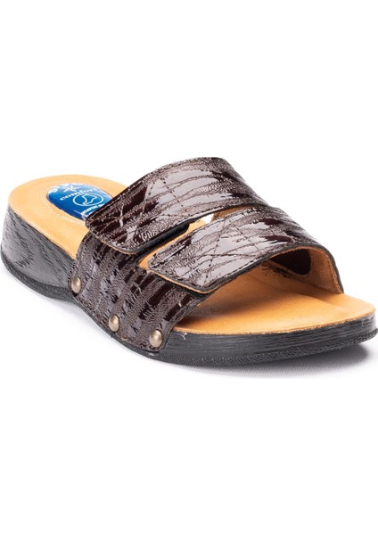 Kadın Hakiki Deri, Anatomik Hafızalı Tabanlıklı, Topuk Jeli Destekli, Kemik Çıkıntısı ve Topuk Dikeni Için Comfort Terlik fiyatları