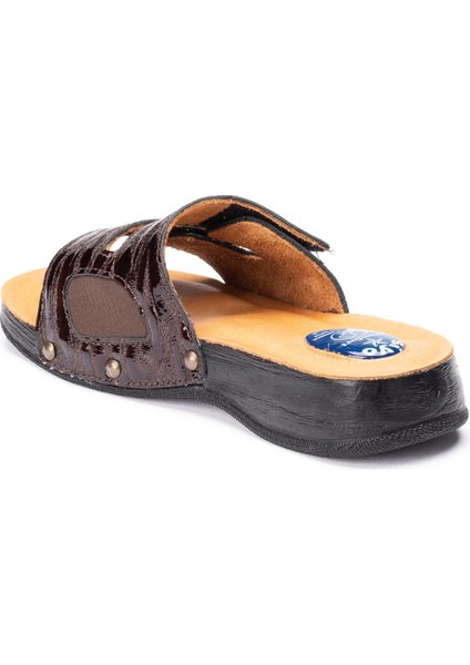 Kadın Hakiki Deri, Anatomik Hafızalı Tabanlıklı, Topuk Jeli Destekli, Kemik Çıkıntısı ve Topuk Dikeni Için Comfort Terlik modelleri