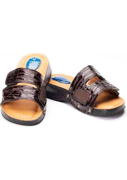 Kadın Hakiki Deri, Anatomik Hafızalı Tabanlıklı, Topuk Jeli Destekli, Kemik Çıkıntısı ve Topuk Dikeni Için Comfort Terlik indirimleri