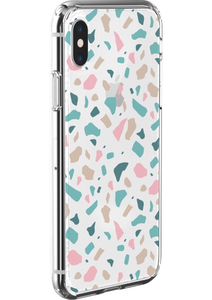 Apple iPhone Xs Max Terrazzo 2 Tasarımlı Kılıf
