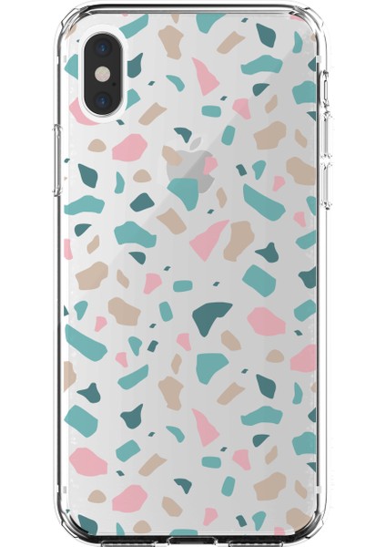 Apple iPhone Xs Max Terrazzo 2 Tasarımlı Kılıf