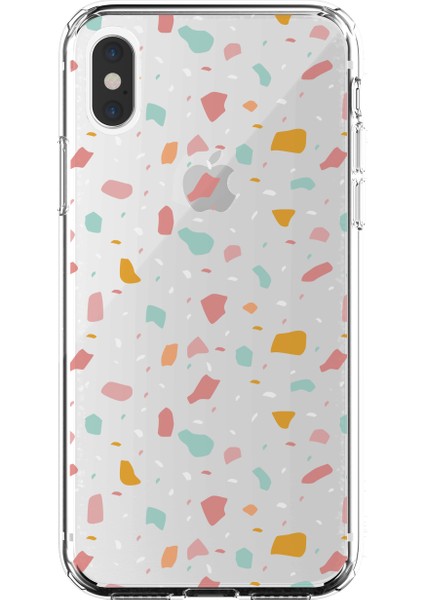 Apple iPhone Xs Terrazzo 4 Tasarımlı Kılıf