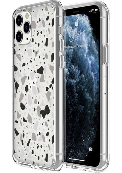 Apple iPhone 11 Pro Max Terrazzo 3 Tasarımlı Kılıf