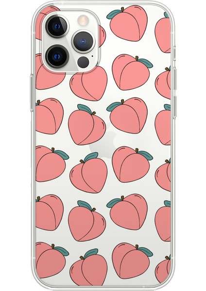 Apple iPhone 12 Pro Peach Tasarımlı Kılıf