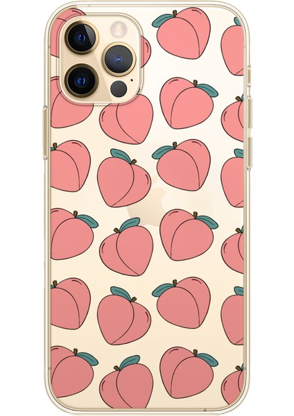 Apple iPhone 12 Pro Peach Tasarımlı Kılıf