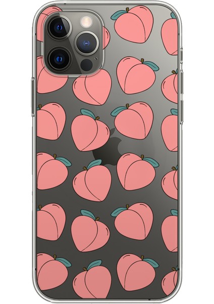 Apple iPhone 12 Pro Peach Tasarımlı Kılıf