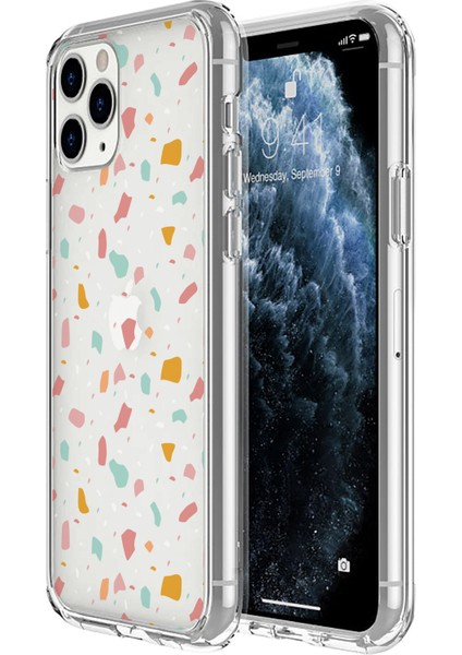 Apple iPhone 11 Pro Max Terrazzo 4 Tasarımlı Kılıf