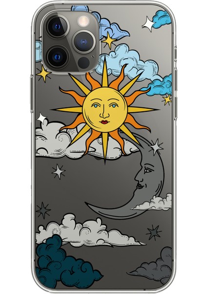 Apple iPhone 12 Pro Sun Moon Tasarımlı Kılıf modelleri