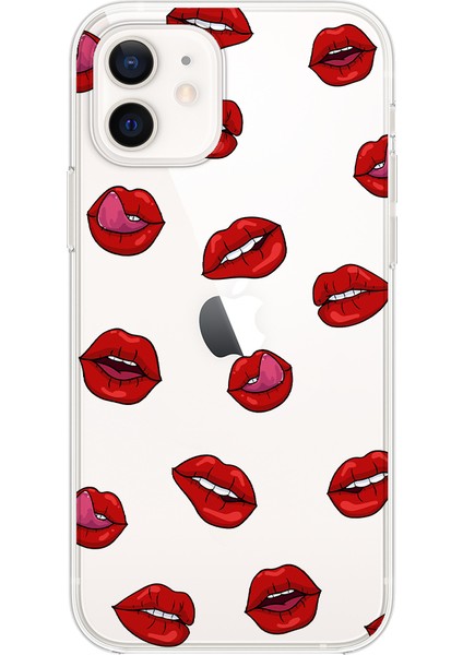 Apple iPhone 12 Sexy Lips Tasarımlı Kılıf