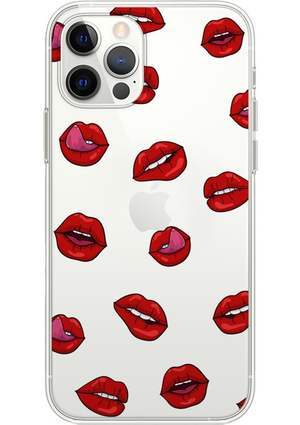 Apple iPhone 12 Pro Max Sexy Lips Tasarımlı Kılıf