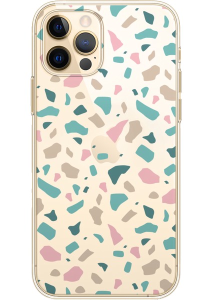 Apple iPhone 12 Pro Max Terrazzo 2 Tasarımlı Kılıf