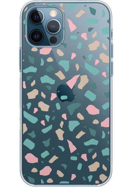 Apple iPhone 12 Pro Max Terrazzo 2 Tasarımlı Kılıf
