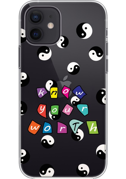 Apple iPhone 12 Mini Ying Yang Tasarımlı Kılıf