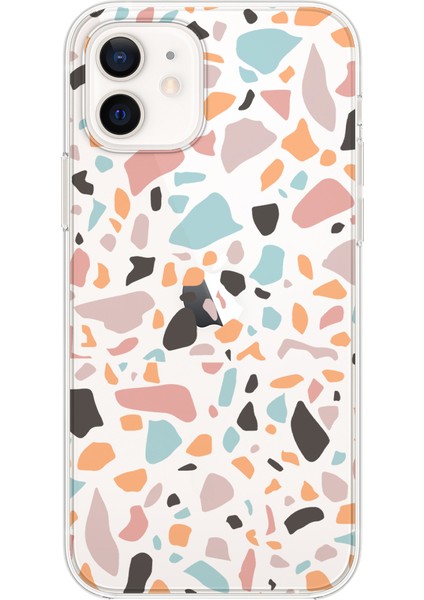 Apple iPhone 12 Mini Terrazzo Tasarımlı Kılıf