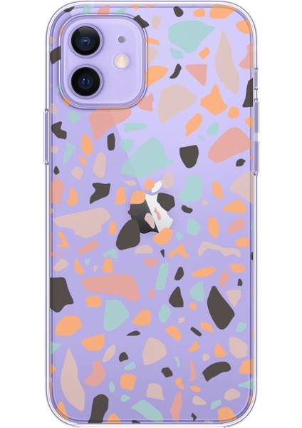 Apple iPhone 12 Mini Terrazzo Tasarımlı Kılıf
