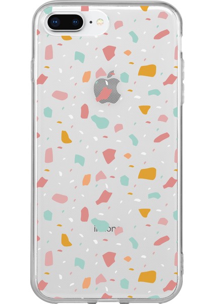 Apple iPhone 8 Plus Terrazzo 4 Tasarımlı Kılıf
