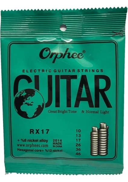 Orphee RX17 Elektro Gitar Teli