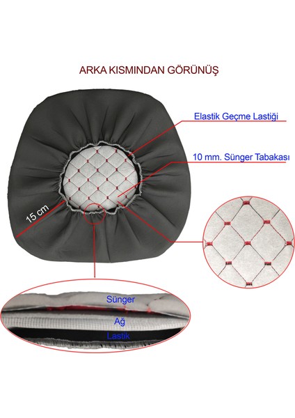 Binbir Trend Kabinli Traktör 2 Parça Koltuk Kılıfı- Yeşil Kamuflaj - Impertex