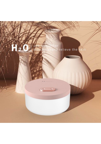 Masaüstü Çift Outlet Nemlendirici Şarj Edilebilir 1000 ml Gece Light Nemlendirici - Pembe A (Yurt Dışından) fiyatları