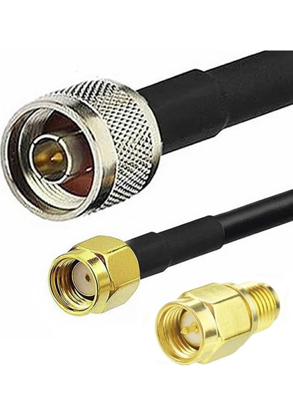 RG58 Erkek N To Dişi Sma 5 Metre Düşük Kayıplı Kablo Rf Anten