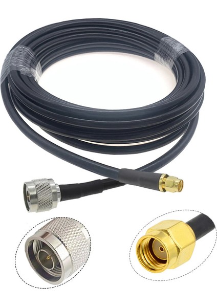 RG58 Erkek N To Dişi Sma 5 Metre Düşük Kayıplı Kablo Rf Anten