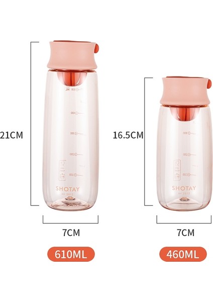 Dış Mekan TaşınABilir Su Kupası, Kapasite: 460 ml. Turuncu (Yurt Dışından)