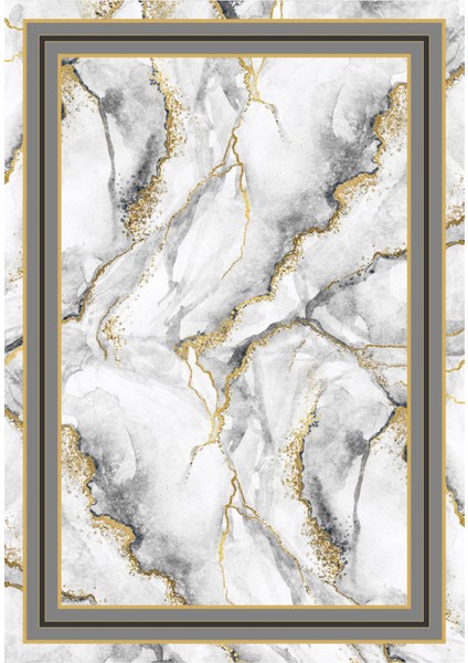 Klasik Gri Dijital Baskı Halı Kaydırmaz Ince Yıkanabilir fiyatları